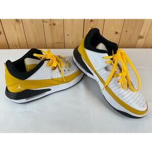 Nike Jordan Max Aura 5 Men's Shoes Sneaker White/Yellow, Size 9